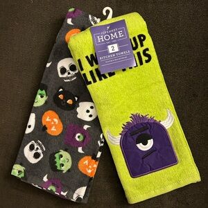 NWT JCPenney Home Halloween 2-Pack Kitchen Towels